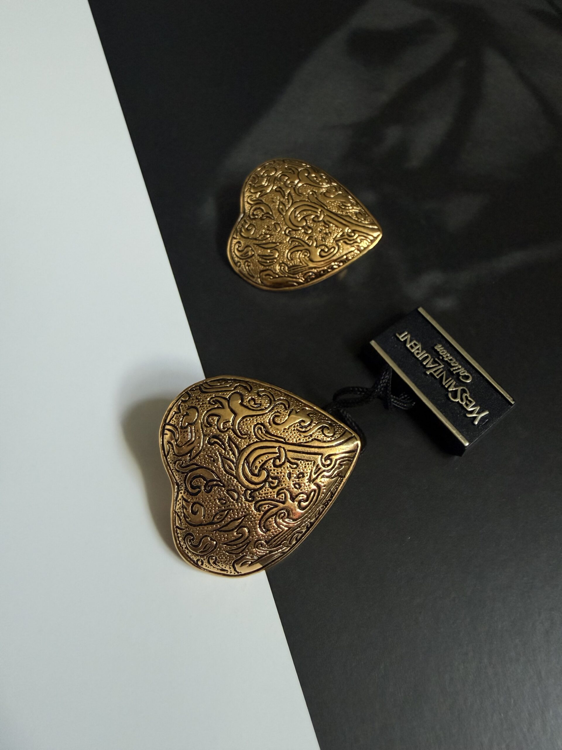 IMG_0537 Klipsy vintage Yves Saint Laurent-Arabeska - obrazek 1